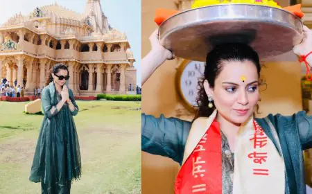 Kangana Ranaut’s Spiritual Gujarat Tour: Somnath Aarti, Dwarka Darshan And A Chic Traditional Look