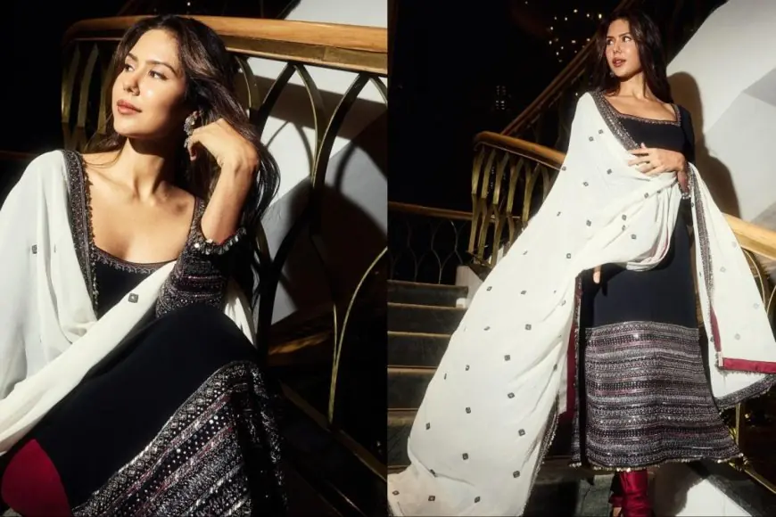 Sonam Bajwa’s Black, Ivory And Wine Red Look Is All About Subtle Festive Glamour