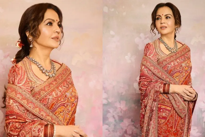 Nita Ambani Is Resplendent In A Tarun Tahiliani Jamawar Saree For Gir Temple Inauguration