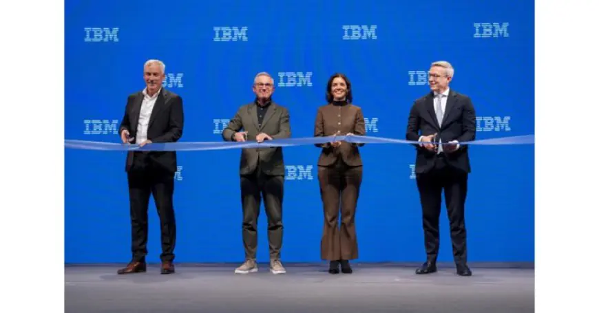 German Federal Minister for Digital Affairs and State Modernization, Dr. Karsten Wildberger, and IBM Executives inaugurate IBM German Headquarters and Technology Campus in Ehningen