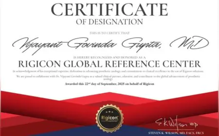 PIONEERING EXCELLENCE: Dr. Vijayant Govinda Gupta Becomes India’s First Ever Designated Rigicon® Global Reference Center