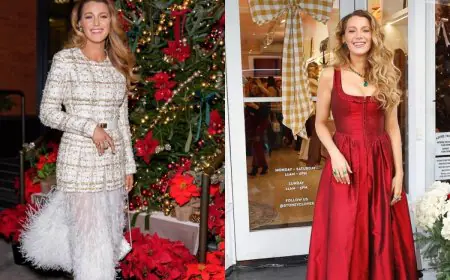 Blake Lively Proves She Is Christmas Party Ready In 2 Back-To-Back Stunning Fits