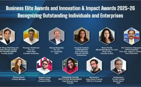 Business Elite Awards and Innovation & Impact Awards 2025-26 Recognizing Outstanding Individuals and Enterprises