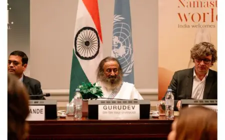 “Meditation Is Not a Luxury or a Fashion, It Is a Need of Today’s Society,” says Gurudev Sri Sri Ravi Shankar in Geneva Ahead of World Meditation Day