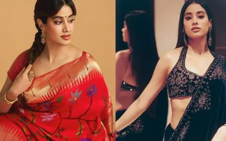 Janhvi Kapoor’s Best Saree Looks Of 2025: Glamour Meets Tradition