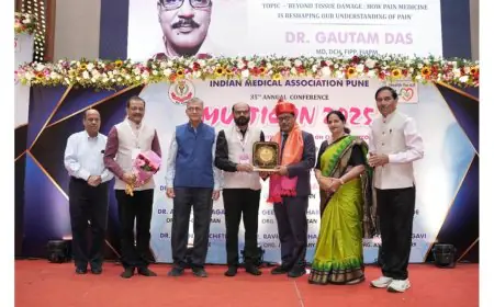 Dr. Gautam Das founder of Daradia: The Pain Clinic, Kolkata Conferred Dr. M. J. Joshi – IMA Bhushan Award at MULTICON 2025