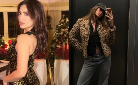 It's Animal Time: Hailey Bieber's Leopard Print Mani To Bhumi Pednekar's Velvet Dress