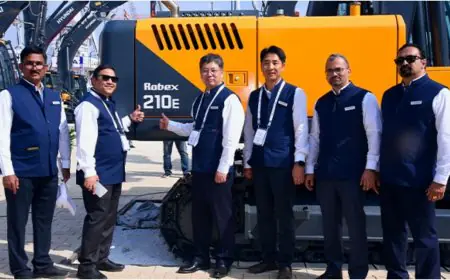 HD Hyundai CE India Launched R210E Excavator at EXCON 2025
