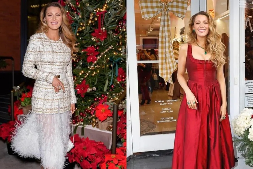 Blake Lively Proves She Is Christmas Party Ready In 2 Back-To-Back Stunning Fits
