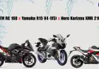 KTM RC 160 vs. Yamaha R15 V4 (V5) vs. Hero Karizma XMR 210: Next-Gen Performance 160-210cc Comparison