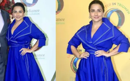 Vidya Balan’s ₹13,000 Cobalt Blue Dress Proves You Don’t Need Couture To Command The Spotlight