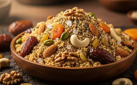 How To Make Dry Fruits Panjiri?