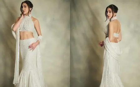 Sara Ali Khan Embraces Pearlcore And Mermaidcore In Manish Malhotra's Lehenga