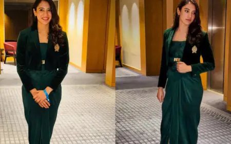 Structure, Drape, And Grace: Smriti Mandhana Serves Modern Elegance In Shantnu & Nikhil