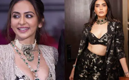 Rakul Preet Singh And Karishma Tanna Make A Case Of Indian Inspired Suits