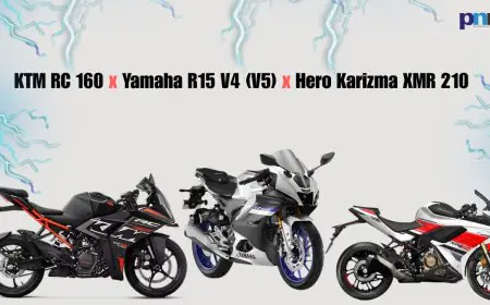 KTM RC 160 vs. Yamaha R15 V4 (V5) vs. Hero Karizma XMR 210: Next-Gen Performance 160-210cc Comparison