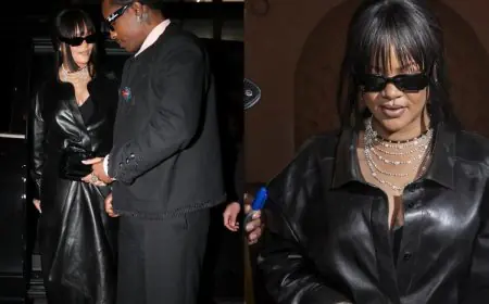 Rihanna Wears Custom Givenchy During Paris Night Out With A$AP Rocky