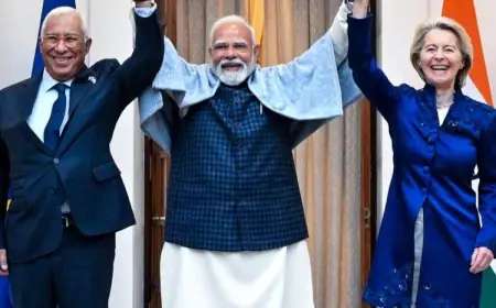 Ursula Von Der Leyen Steps Out In Anamika Khanna For Key India–EU Summit Moment