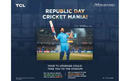 TCL India “Republic Day Cricket Mania” Campaign, Offering Fans a Chance to Win Live Match Tickets