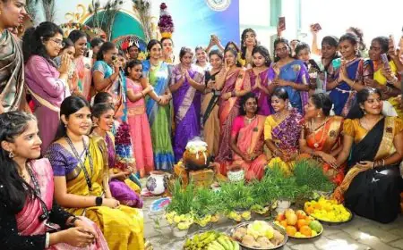 Pongal Fete Gets all its Rustic Charm at Dr. MGR-Janaki College for Women