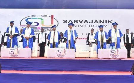 Sarvajanik University Hosts 4th Convocation, Awards Degrees to Over 2,000 Students