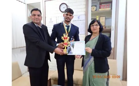 IPS Academy’s Vishal Dhakad Wins Gold at World Raw Powerlifting Championship