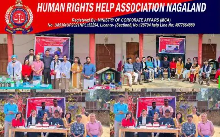 Free Thyroid Screening Camp Organised by HRHAN Draws Massive Public Participation in Dimapur