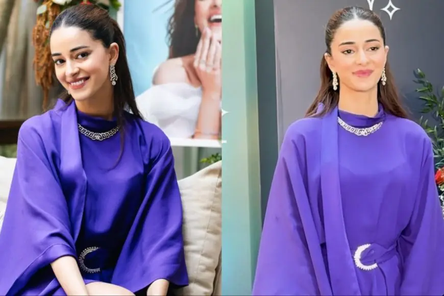 Ananya Panday’s Rs 1.47 Lakh Purple Kaftan Look Is A Masterclass In Modern Luxury