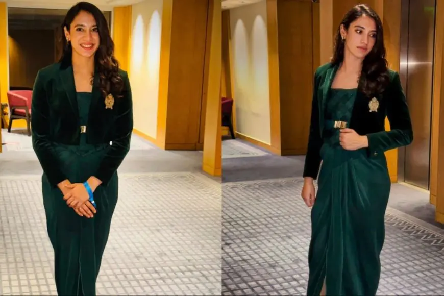 Structure, Drape, And Grace: Smriti Mandhana Serves Modern Elegance In Shantnu & Nikhil