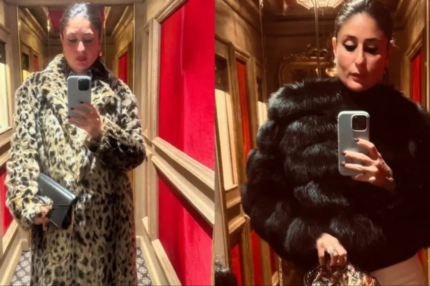 Two Fur Coats, Two Moods: How Kareena Kapoor Masters Winter Drama