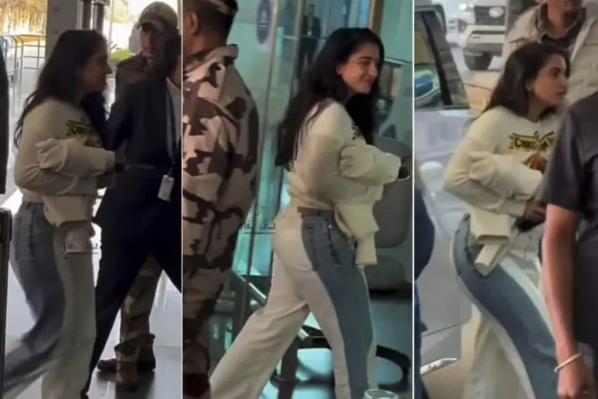 Radhika Merchant Elevates Airport Style In Rag & Bone Denim And A Dior Graphic Top