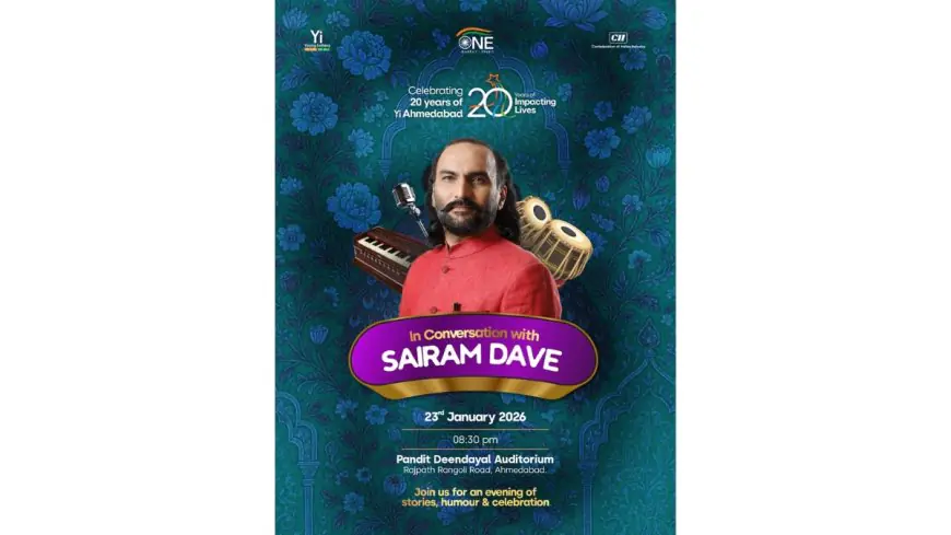 Yi Ahmedabad to mark 20 years with an evening of humour and reflection featuring Sairam Dave