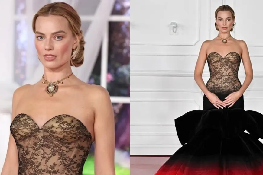 Margot Robbie Wears Elizabeth Taylor's Rs 74 Crore Taj Mahal Diamond Necklace