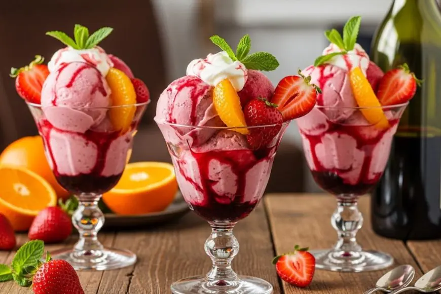 Step-By-Step Guide To Make Drunken Strawberry Sorbet At Home