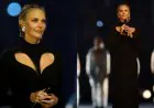 Charlize Theron's Surprise Apperance At Winter Olympics Opening Ceremony In Black Cutout Dress