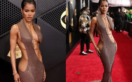 Teyana Taylor Brings Sculptural Seduction To Grammy Awards 2026 In Bronze Tom Ford