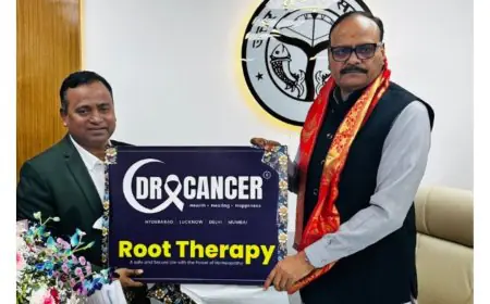 Uttar Pradesh Deputy Chief Minister Brajesh Pathak Unveils ‘Dr. Cancer’ Logo in Lucknow