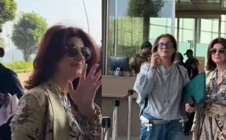 Dimple Kapadia And Twinkle Khanna Turn Mumbai Airport Into A Masterclass In Generational Style