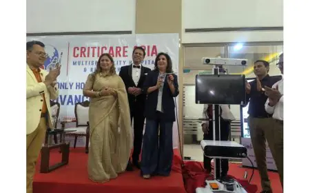 CritiCare Asia Hospitals Introduces CORI Robotic System for Joint Replacements, Farah Khan Flags Off Advanced Orthopaedic Technology
