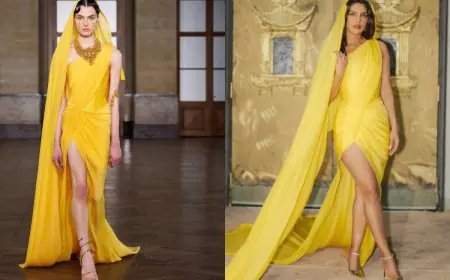 Runway To Red Carpet: Priyanka Chopra Redefines Glamour With Gaurav Gupta’s Contemporary Sari-Inspired Gown
