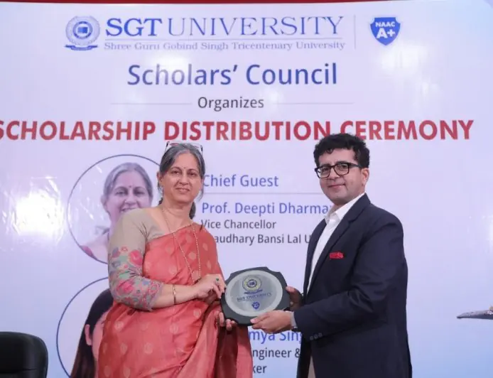SGT University Hosts Scholarship Distribution Ceremony to Support and Empower Meritorious Students