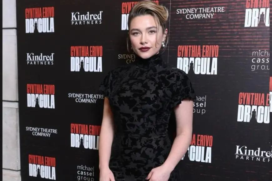 Florence Pugh Channels Gothic Glam At Dracula's West End Opening Night In London