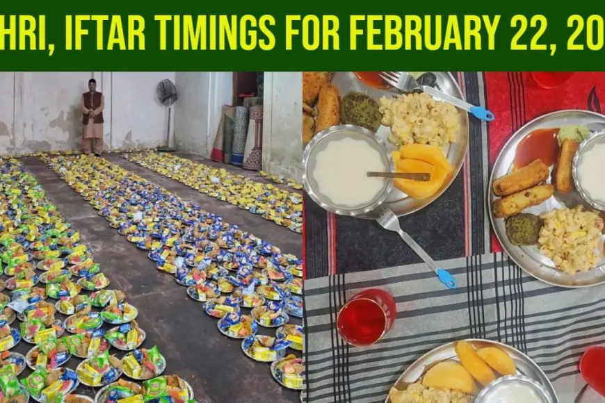 Ramadan 2026: Sehri And Iftar Timings For February 22 In Delhi, Mumbai, Bengaluru And Other Cities