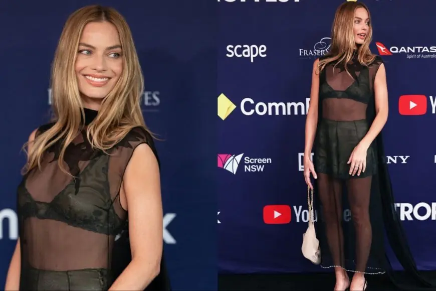 Margot Robbie Makes The Naked Dress Feel Haute In Head-To-Toe Chanel