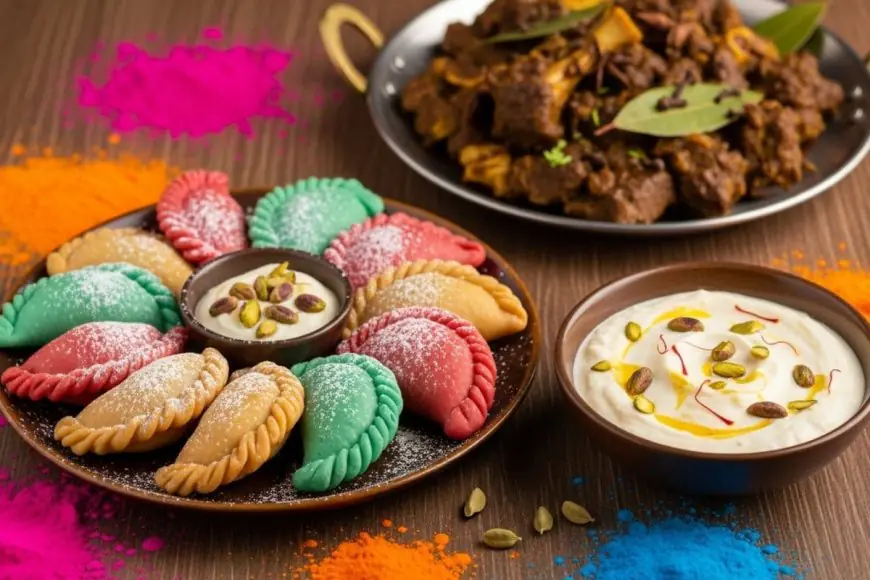 Colors & Cardamom: Holi's Gujiya, Shrikhand Spread Spring Joy...But Mutton Steals The Show In Some States