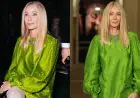 Gwyneth Paltrow Rocks Lime Green Mini Dress At Valentino's Show In Rome