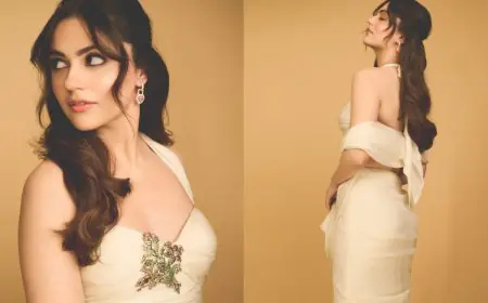 Aneet Padda’s Ivory Gauri & Nainika Saree Moment Is A Masterclass In Modern Minimalism