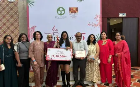 Vasai Girl Wins National Fashion Title with Collection Refreshing Heritage Textiles