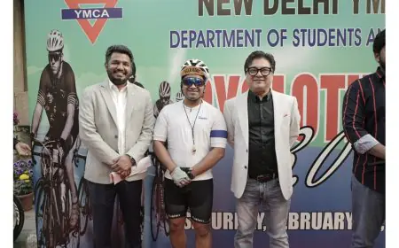 New Delhi YMCA Organizes Cyclothon 3.0: 180 Riders Pedal for a Pollution-Free Environment