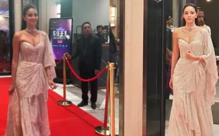 Ananya Panday’s Sari-Inspired Tarun Tahiliani Look At Showsha Reel Awards 2026 Is A Lesson In Modern Couture